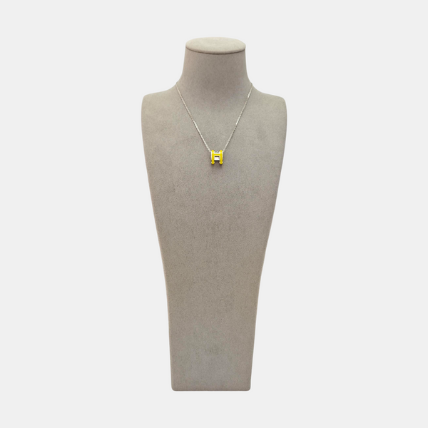 Pop H Metal Silver Necklace