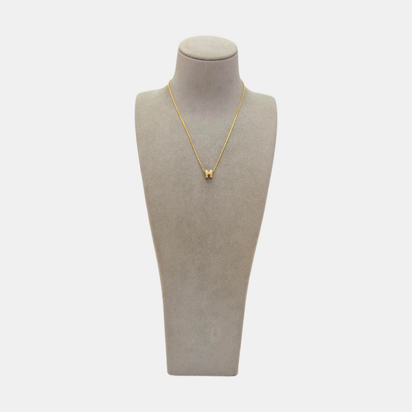 Pop H Metal Gold Necklace