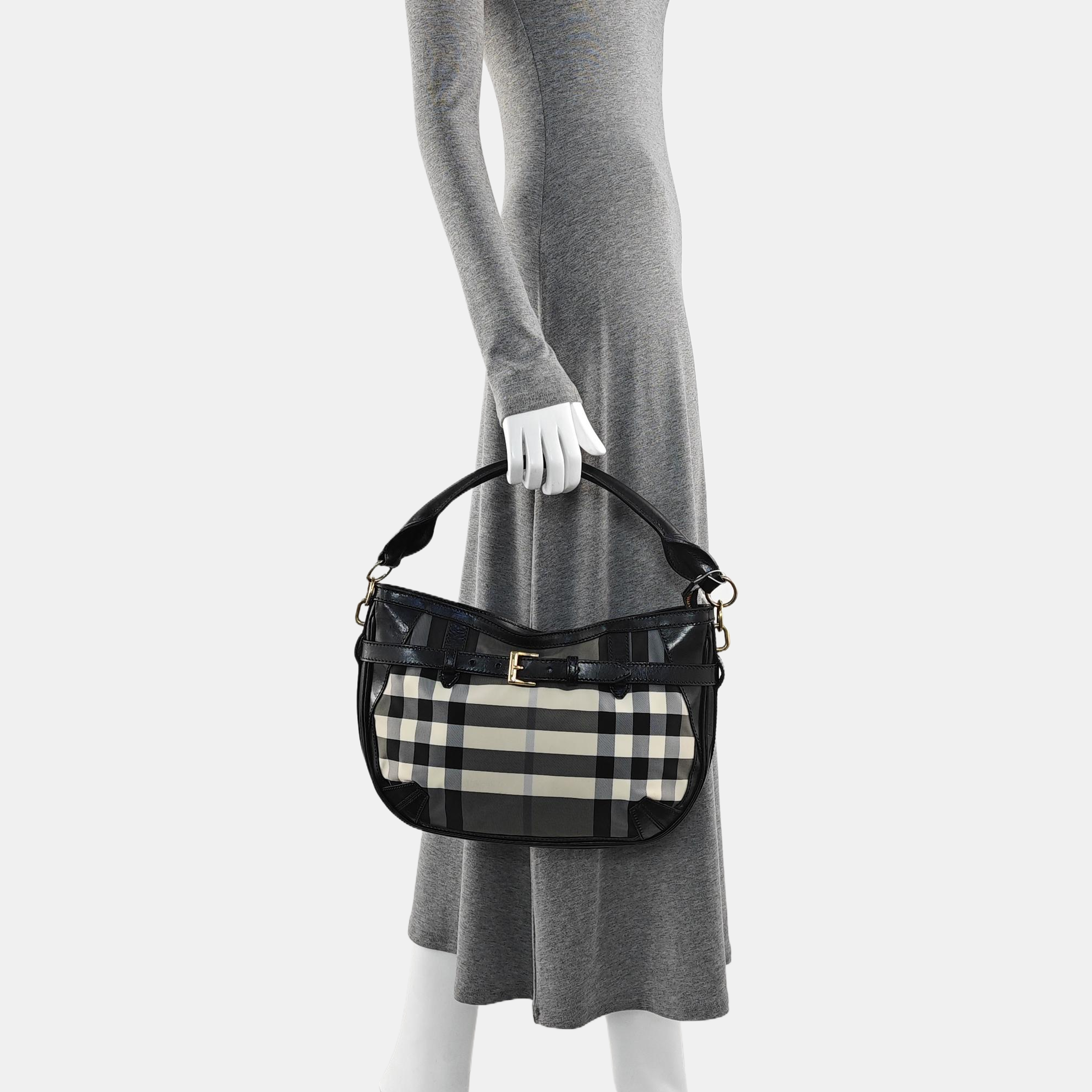 Canvas Top Handle Bag Black
