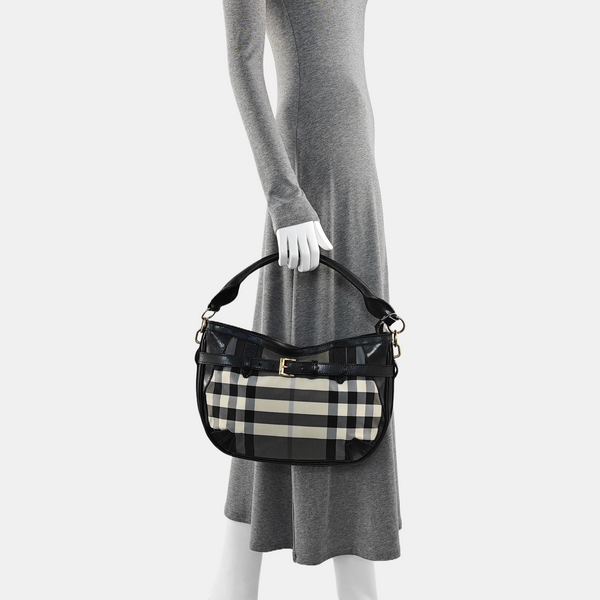 Canvas Top Handle Bag Black