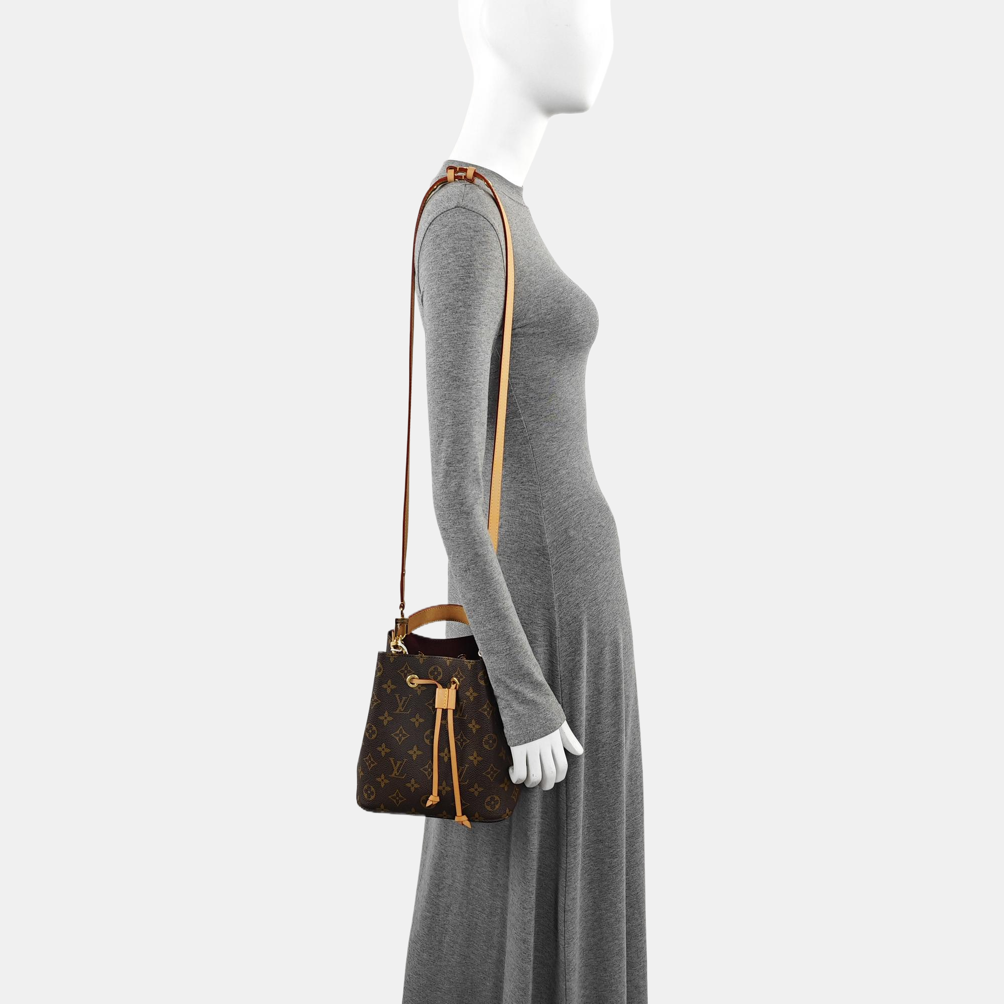 NÉONOÉ BB Monogram Coated Canvas Brown
