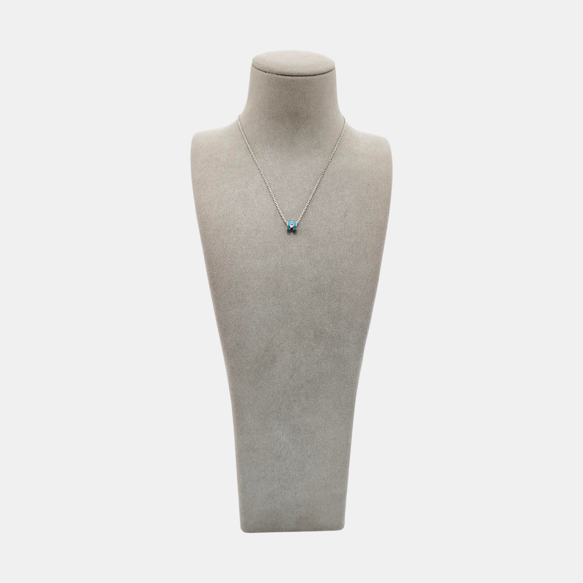 Pop H Metal Silver Necklace