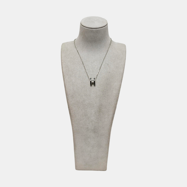 Pop H Metal Silver Necklace