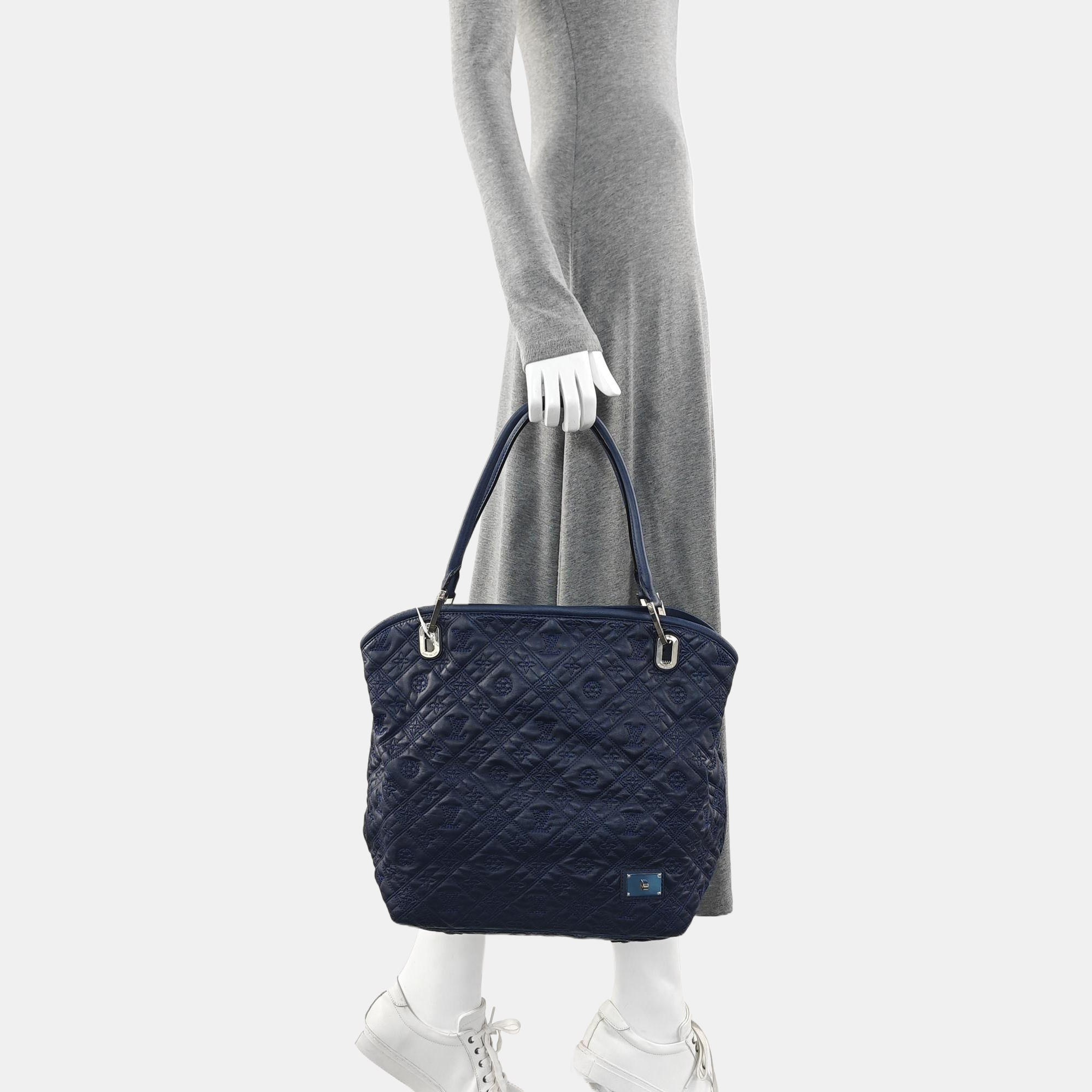 LILIA PM Monogram Calfskin Blue