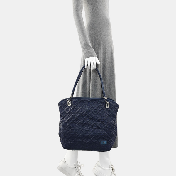 LILIA PM Monogram Calfskin Blue