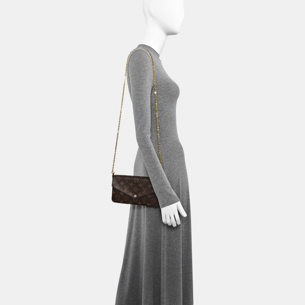 FÉLICIE Monogram Coated Canvas Brown