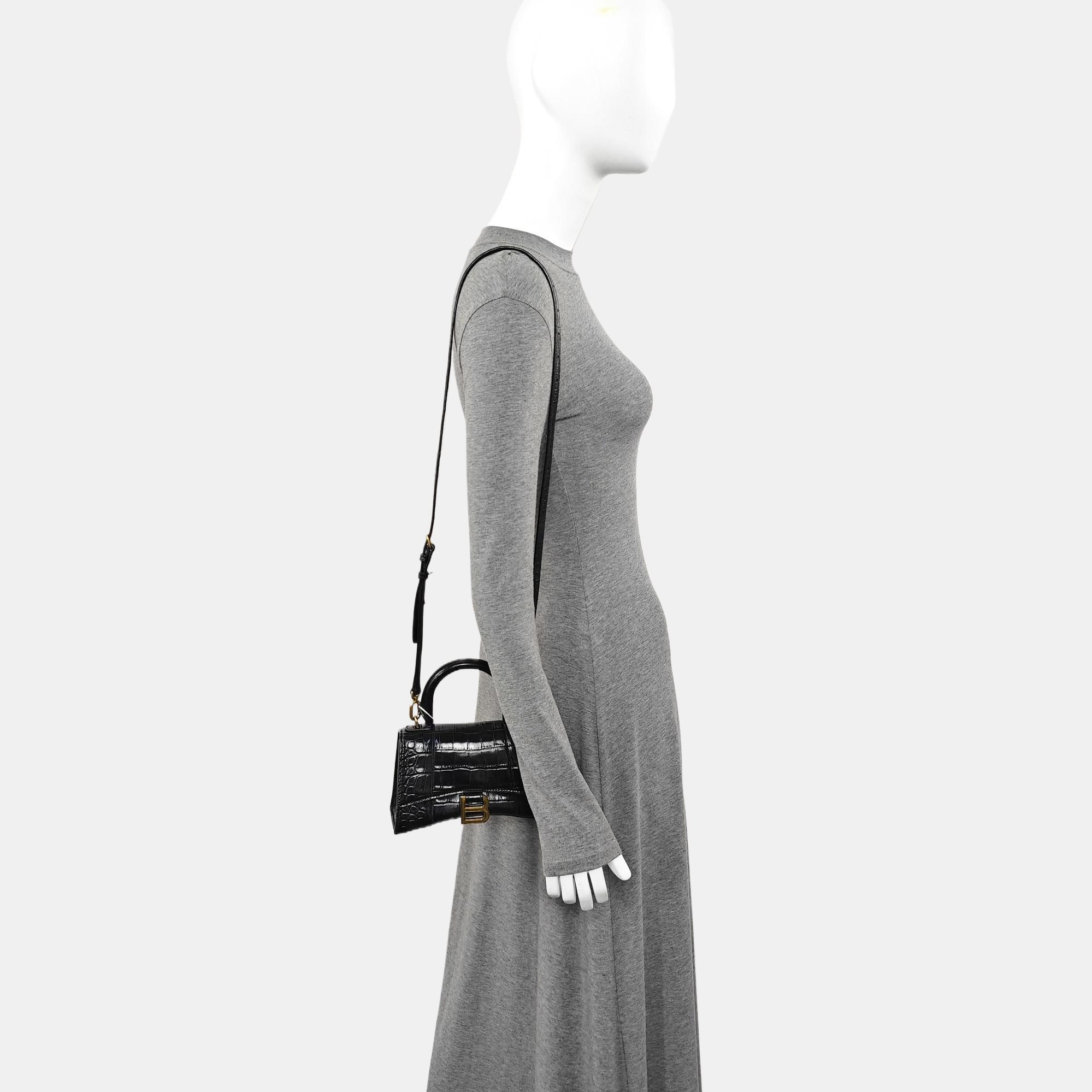 Hourglass XS Calfskin Black