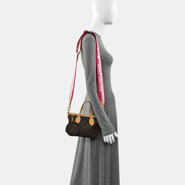 NEVERFULL BB Monogram Coated Canvas Brown