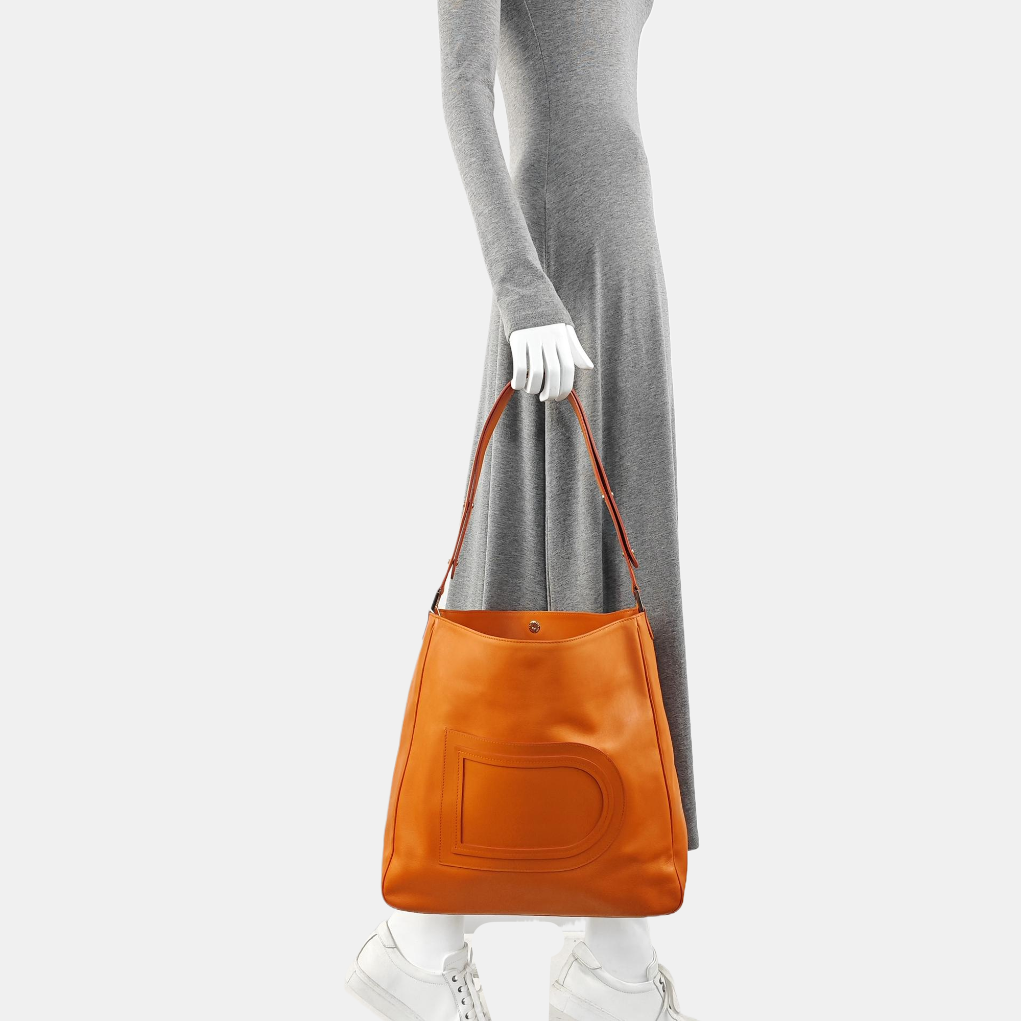 Pin Toy Calfskin Orange