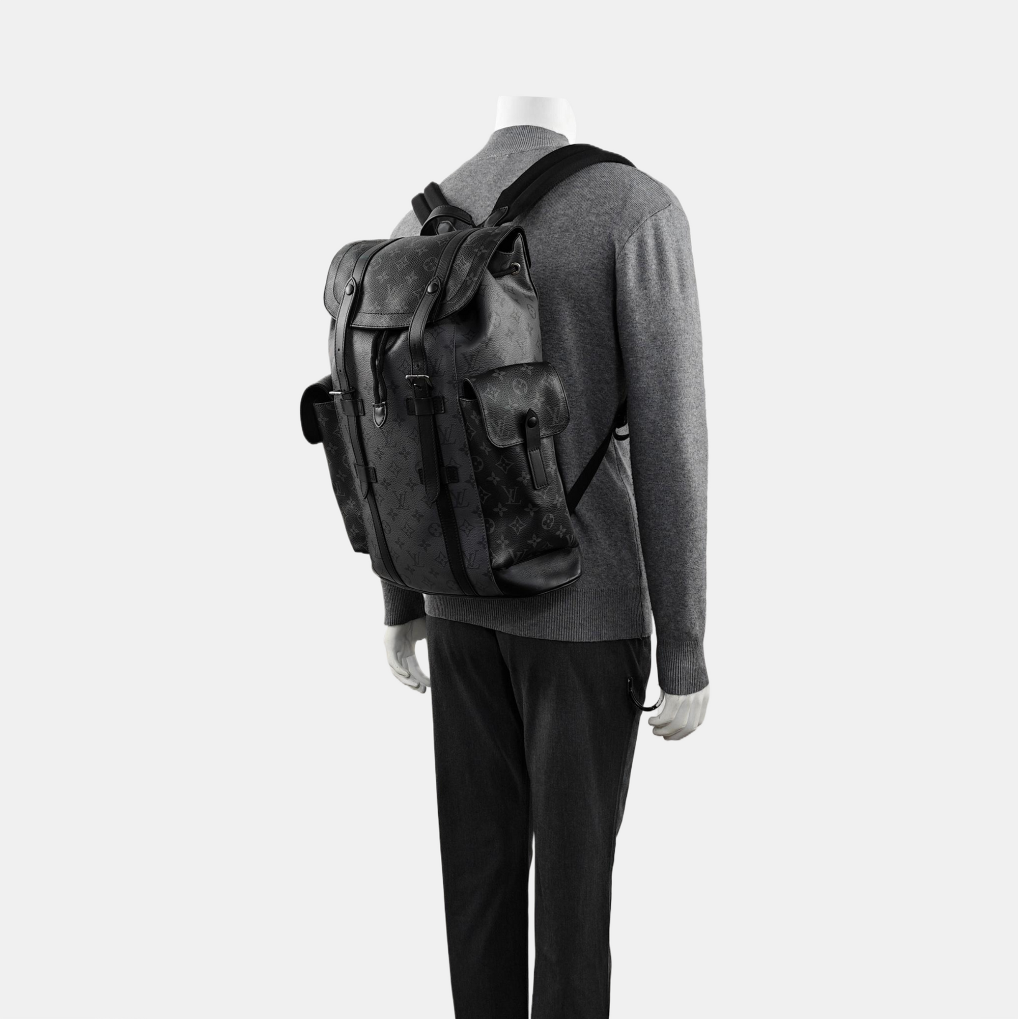CHRISTOPHER Damier Graphite Coated Canvas Gray