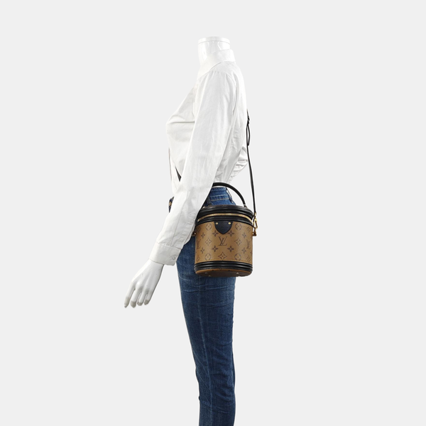 CANNES PM Monogram Coated Canvas Brown