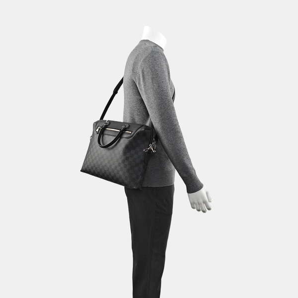 PORTE-DOCUMENTS Damier Graphite Coated Canvas Black