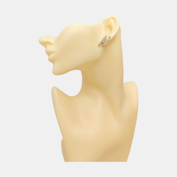 Metal Gold Stud Earrings