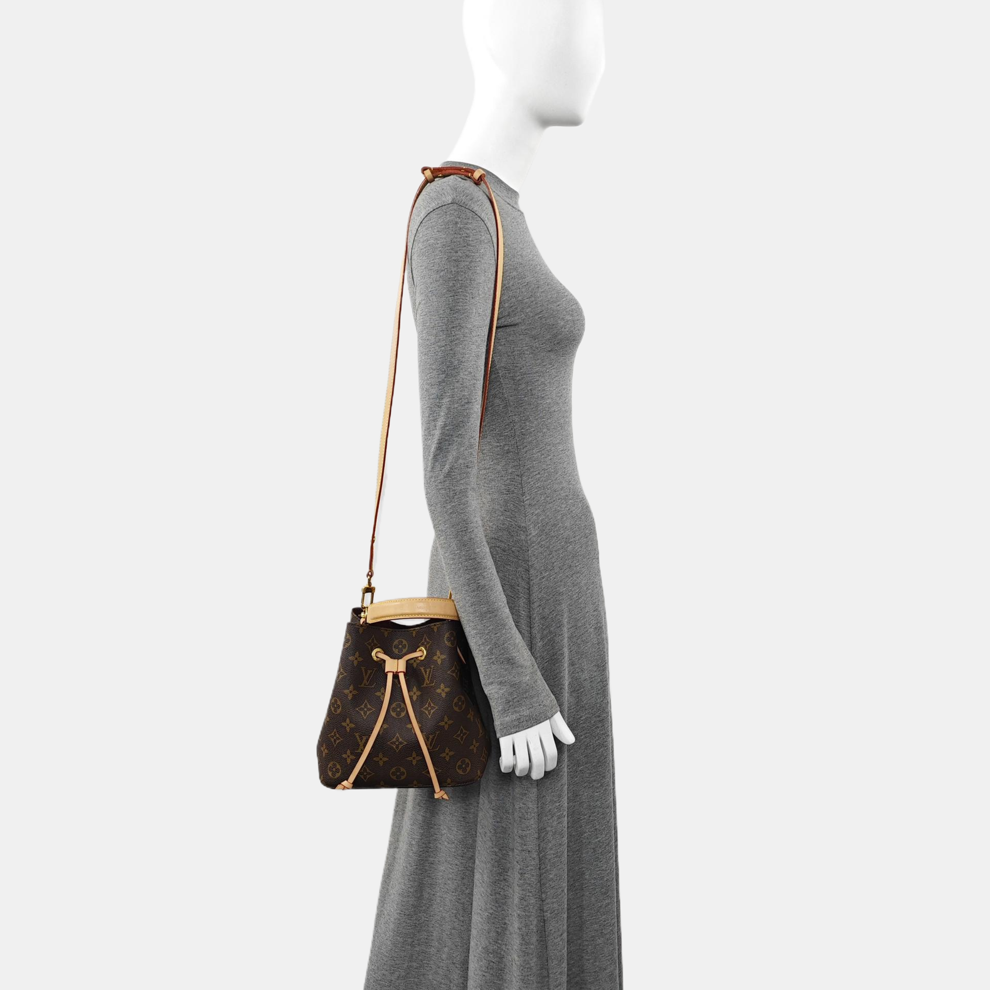 NÉONOÉ BB Monogram Coated Canvas Brown