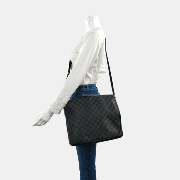 DANIEL Damier Graphite Coated Canvas Gray