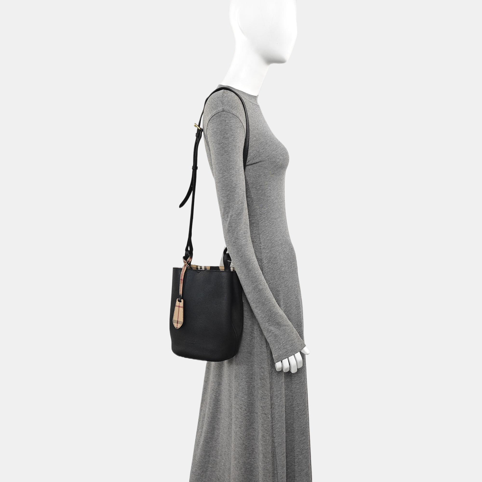 Calfskin Bucket Bag Black