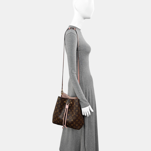 NÉONOÉ MM Monogram Coated Canvas Brown