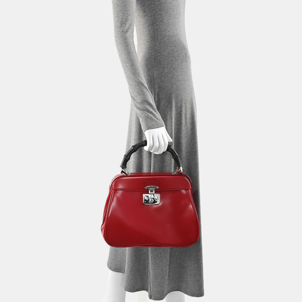 Lady Lock Calfskin Red
