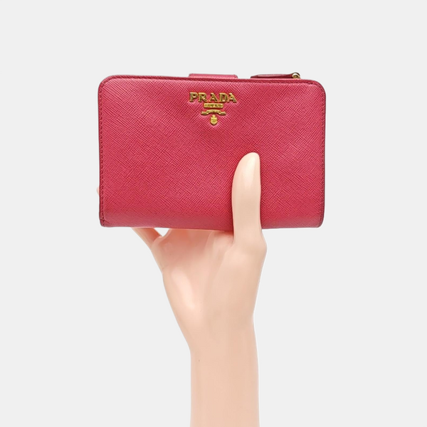 Saffiano Calfskin Wallet Red
