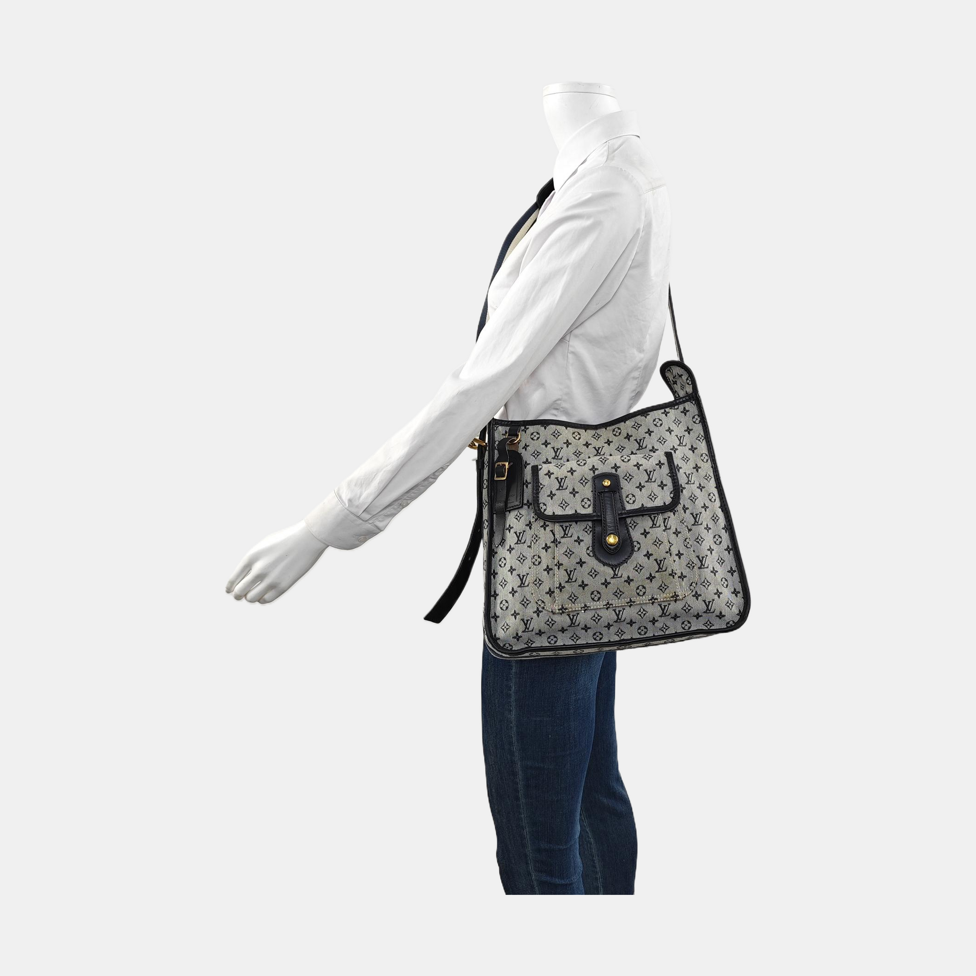 MARY KATE Monogram Canvas Blue