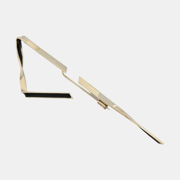 Metal Gold Brooch