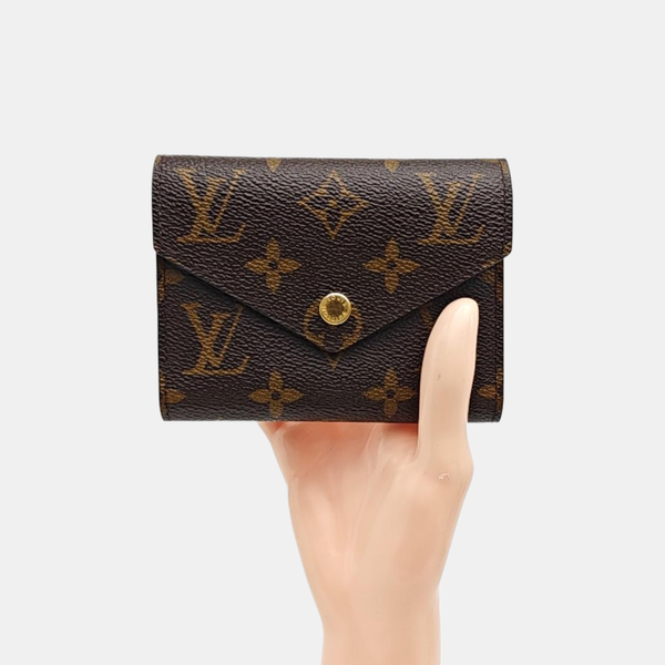 VICTORINE Monogram Coated Canvas Brown Wallet