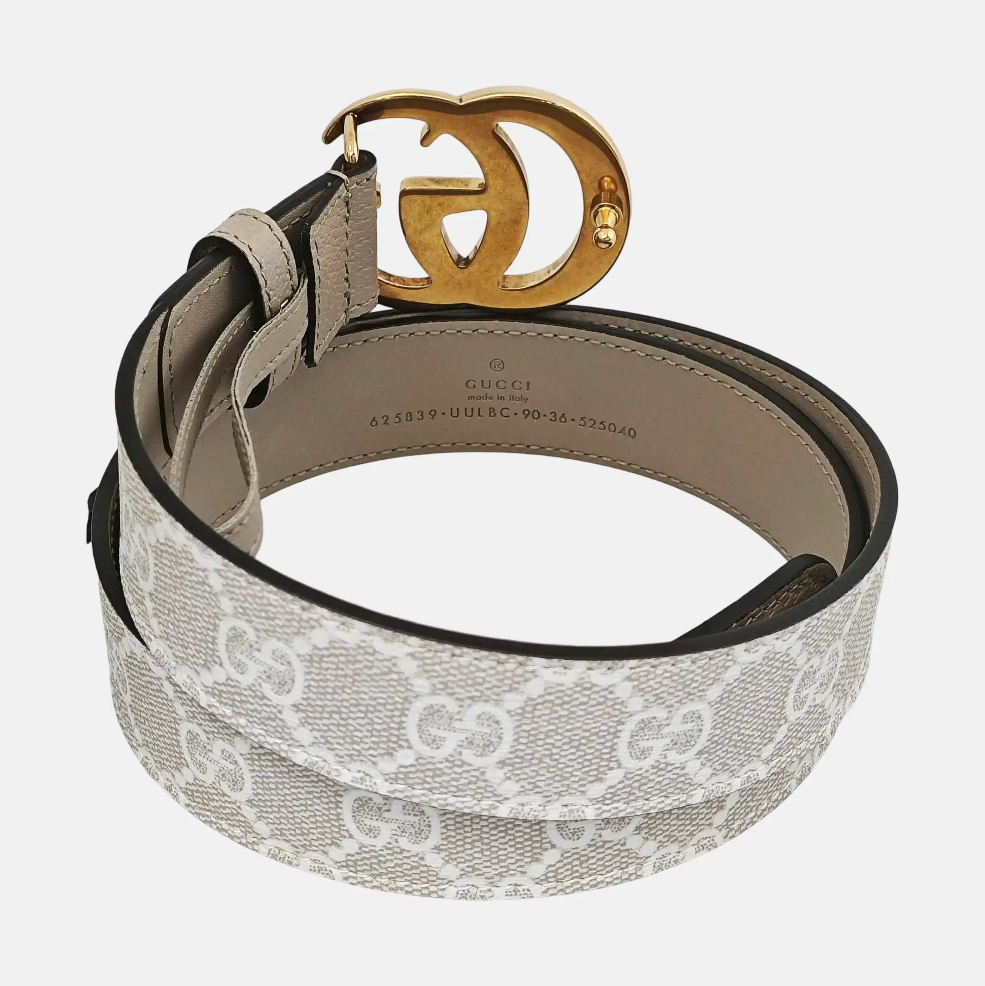 Coated Canvas Belt Gray
