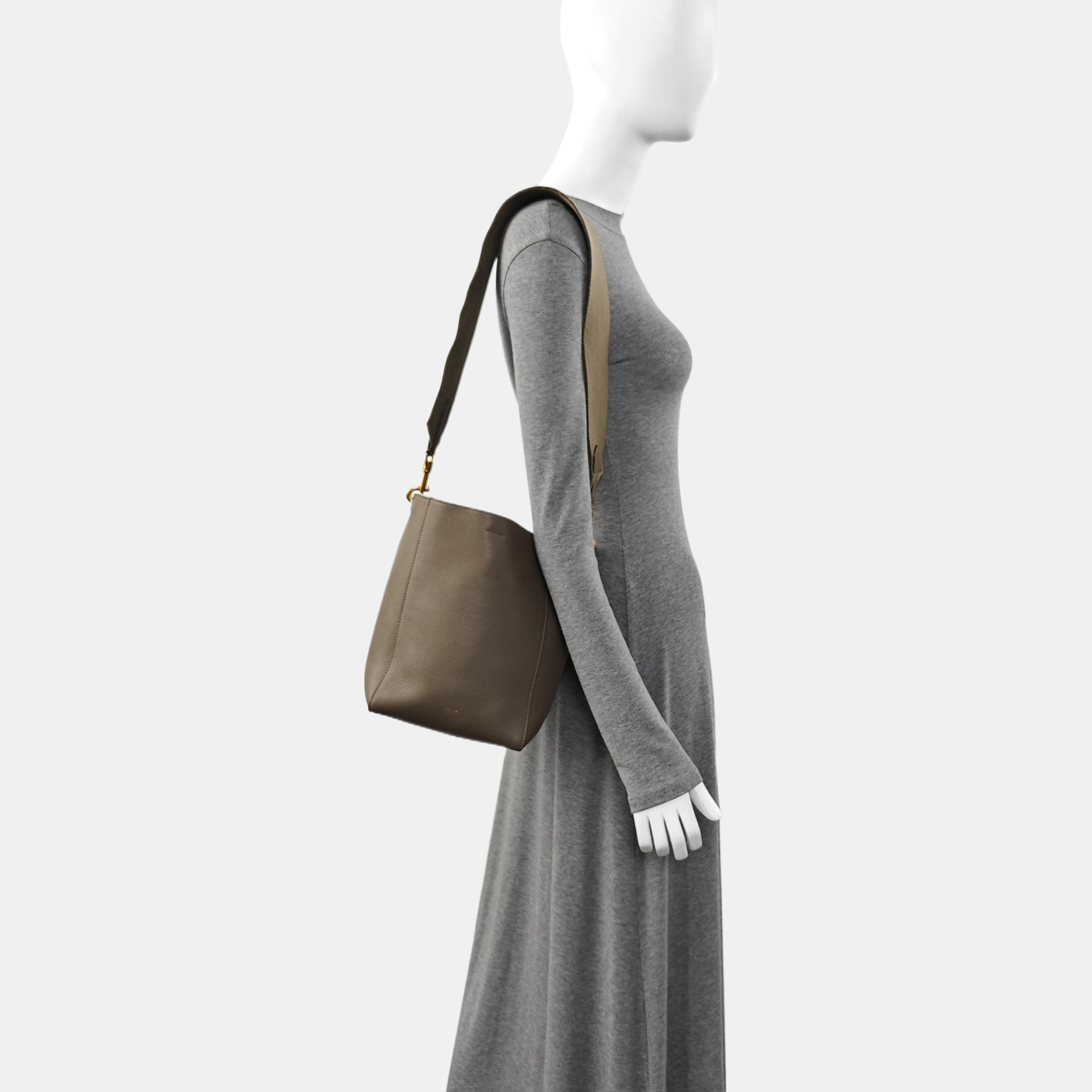 SANGLE Small Calfskin Gray