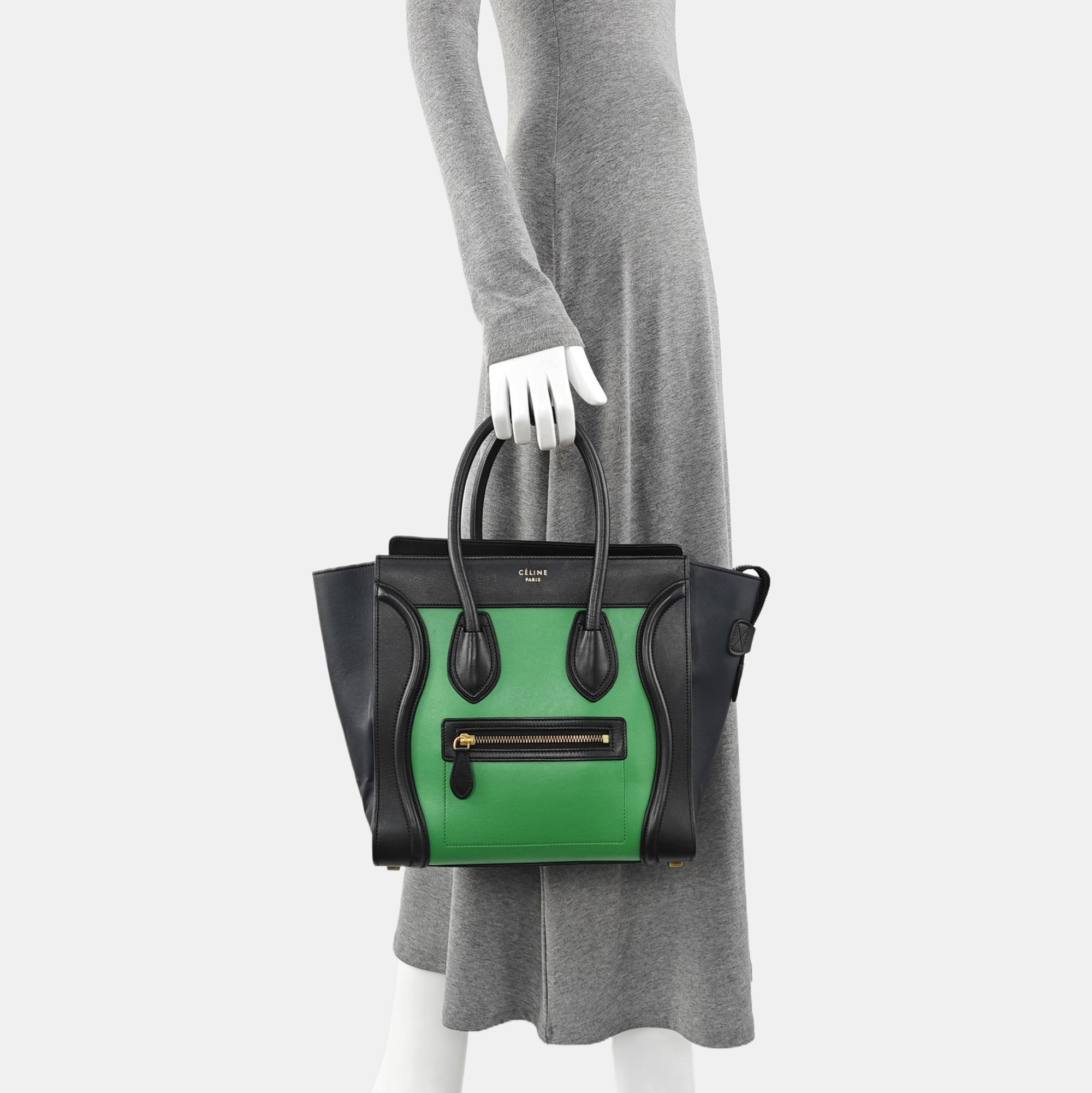 LUGGAGE Micro Calfskin Green