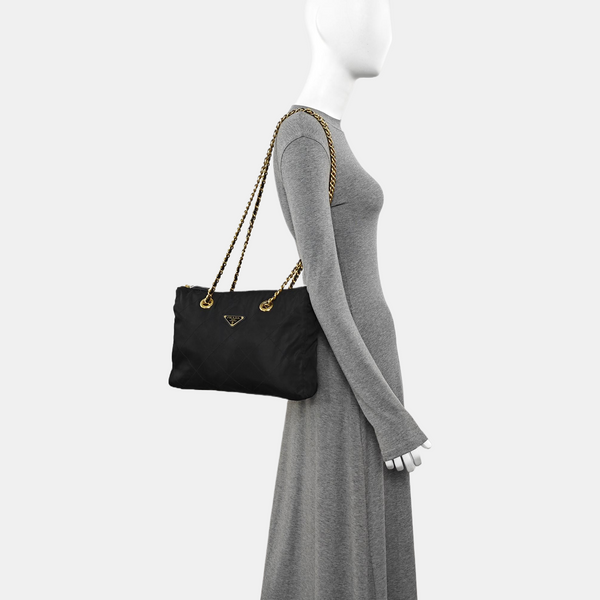 Re-Edition 1995 Chaîne Quilted Nylon Black