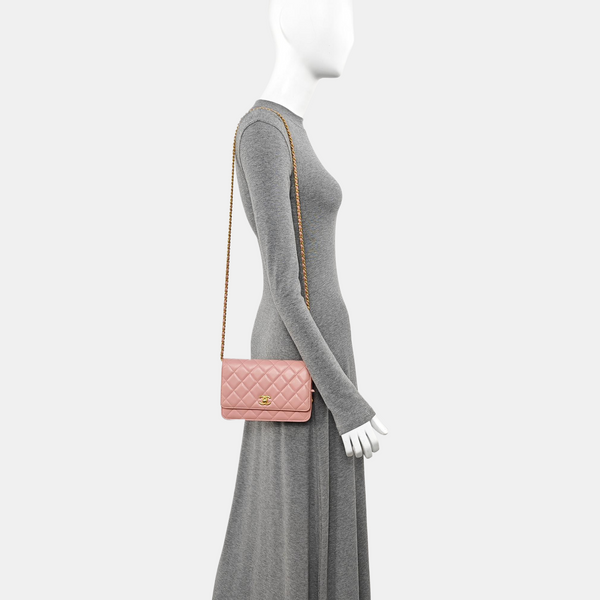 TRENDY CC Quilted Lambskin Pink