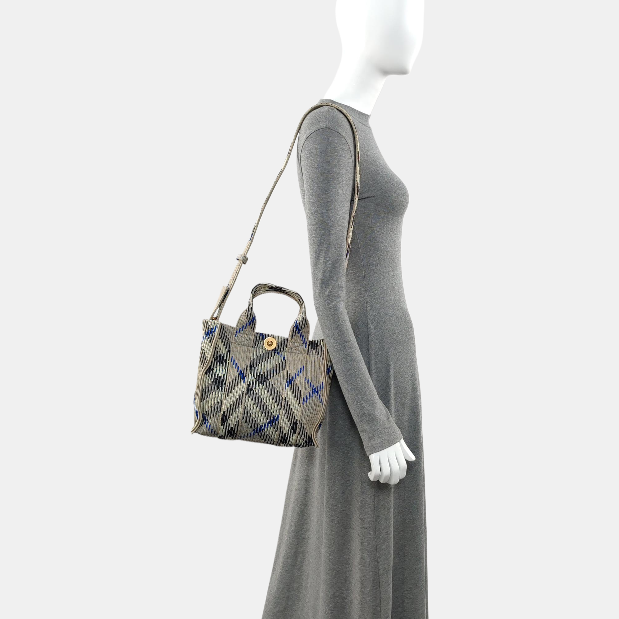 Fabric Tote Bag Mini Gray