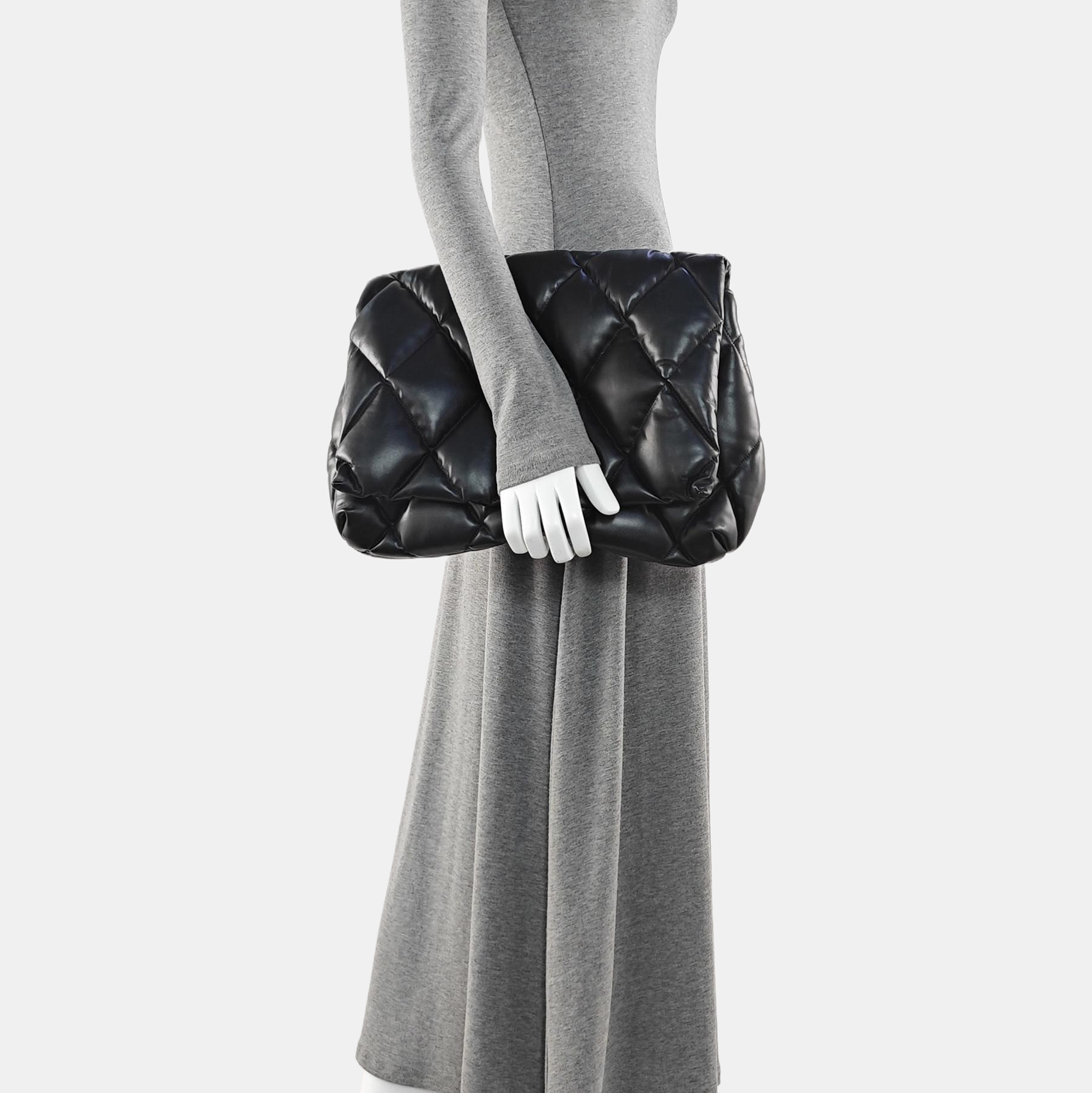 B. Quilted Calfskin Black