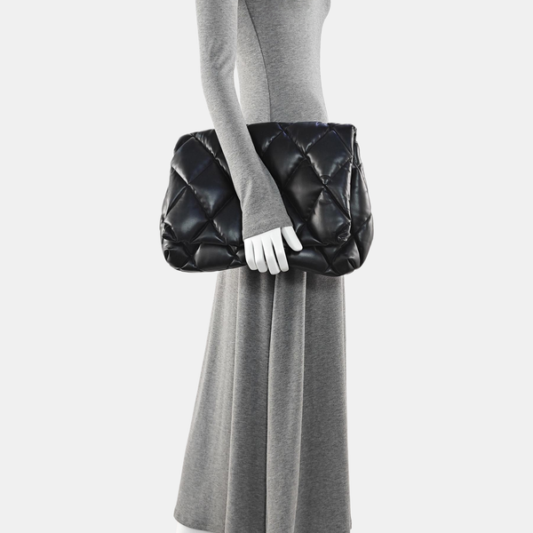 B. Quilted Calfskin Black