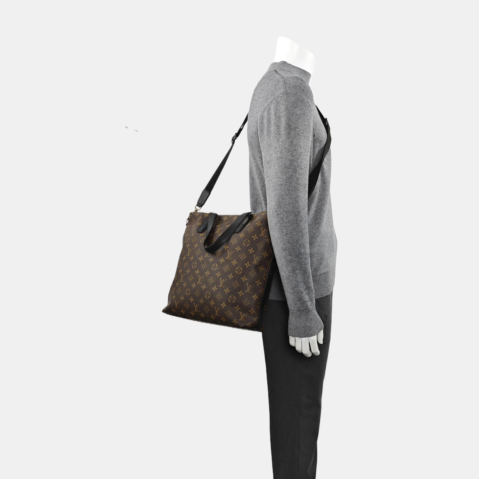 KITAN Monogram Coated Canvas Brown