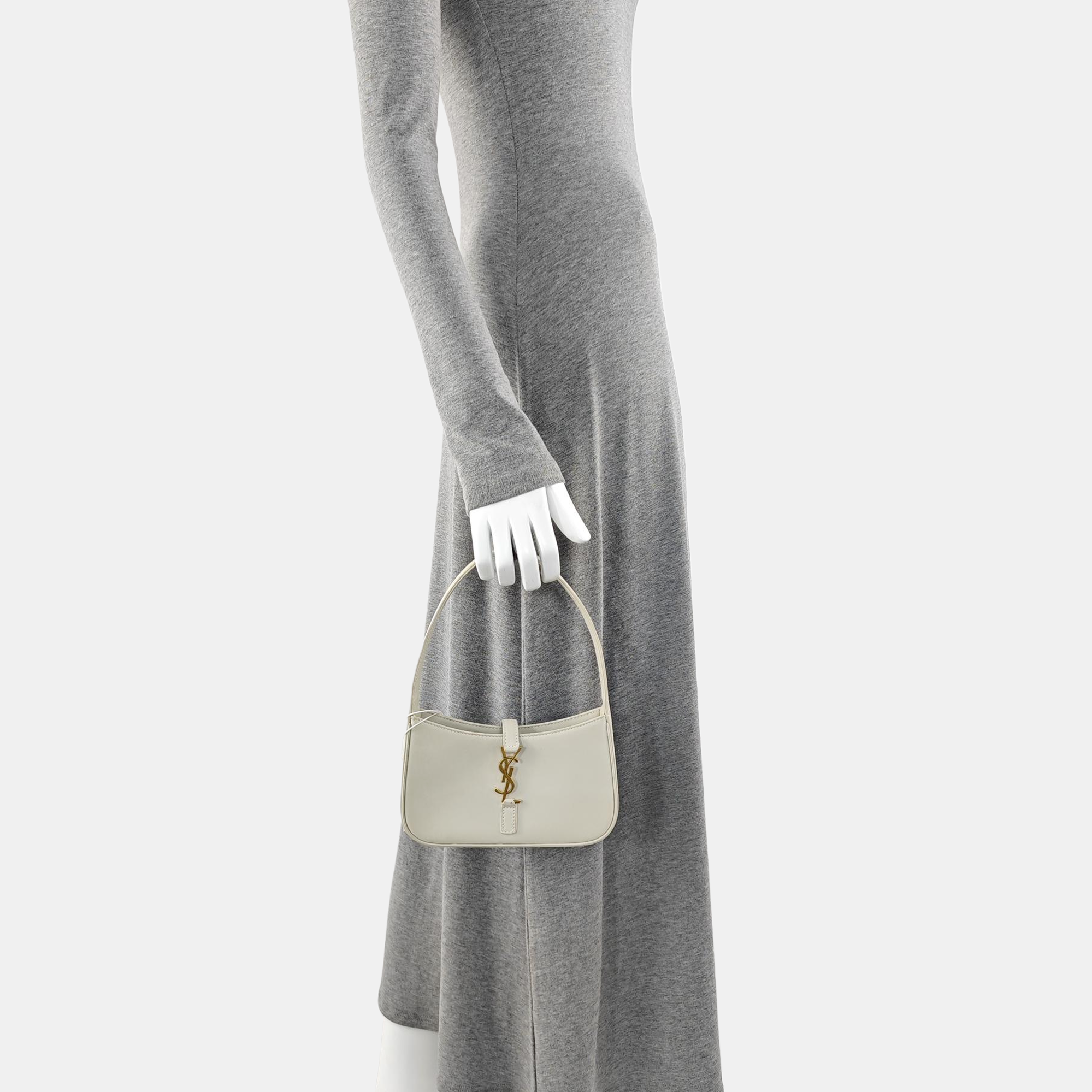 LE 5 À 7 Mini Calfskin White
