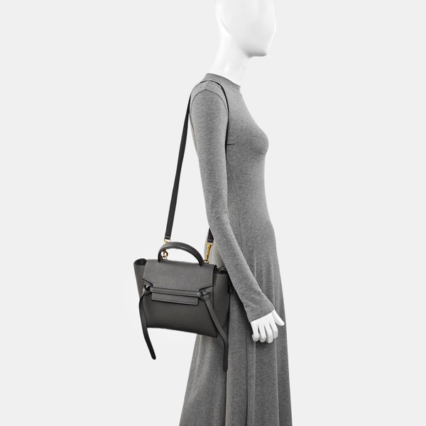 BELT Micro Calfskin Gray