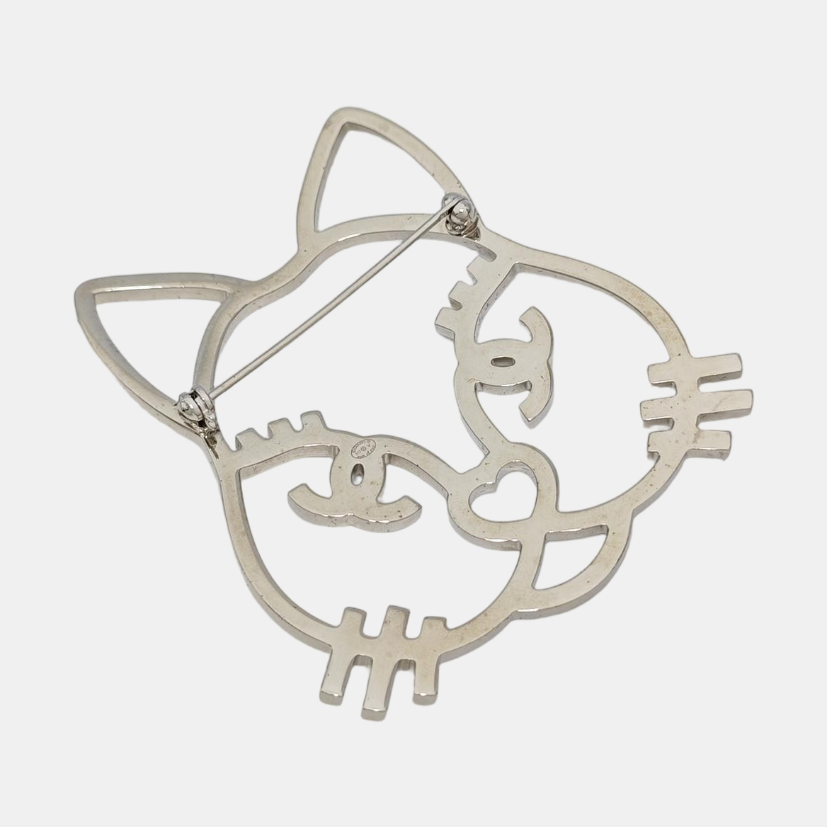 Metal Silver Brooch