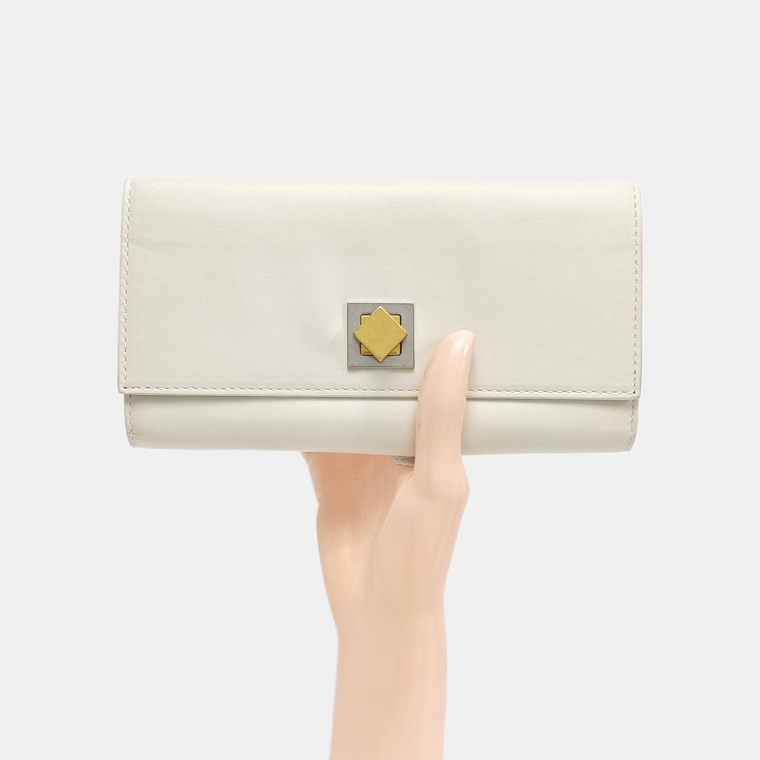 Calfskin Wallet White
