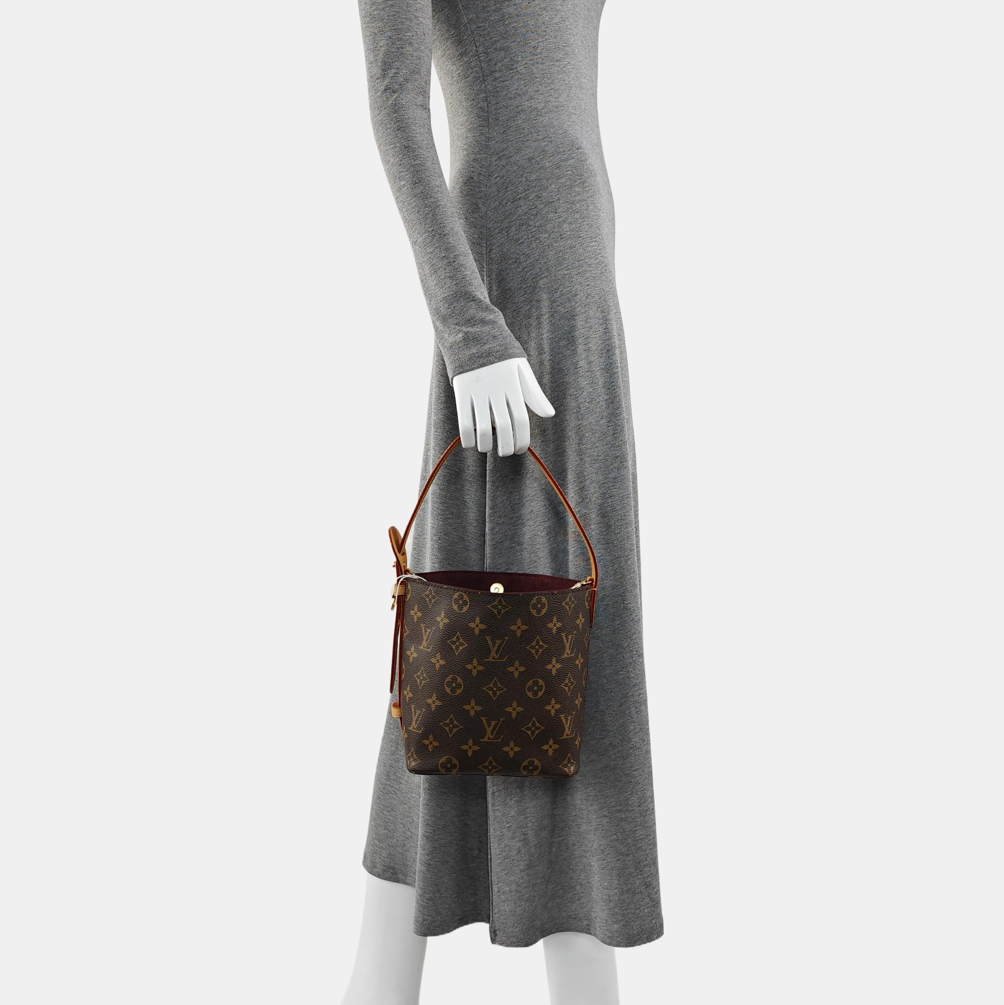 ALL IN BB Monogram Coated Canvas Brown
