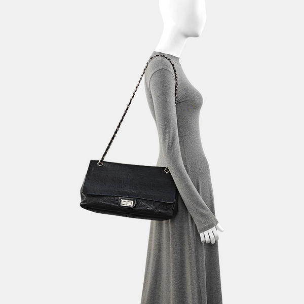 2.55 Calfskin Black