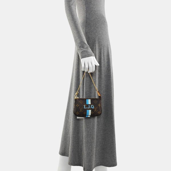 ACCESSOIRES Monogram Coated Canvas Brown