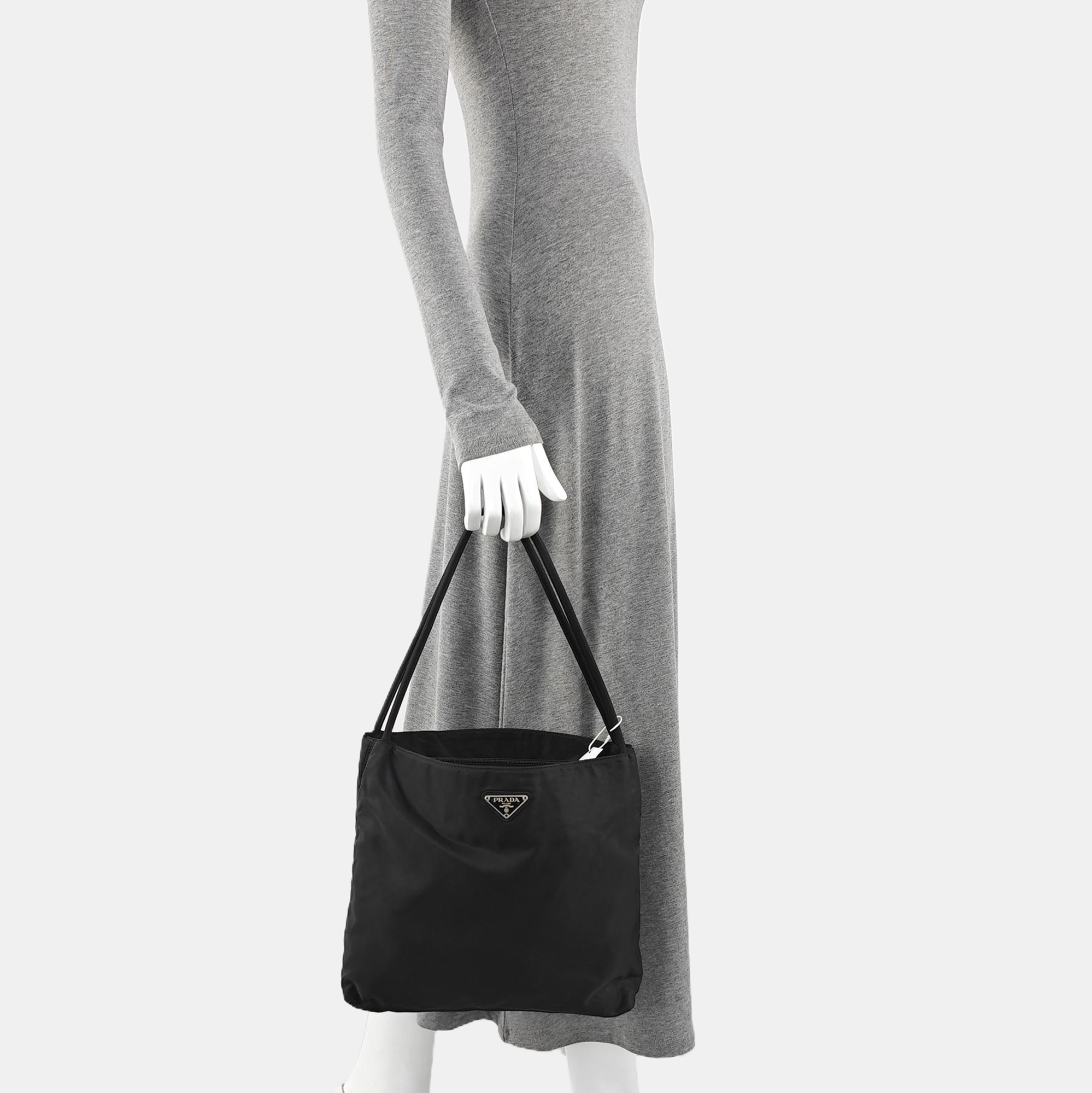 Nylon Tote Bag Black