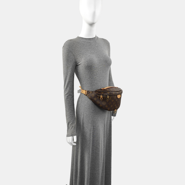 BUMBAG Monogram Coated Canvas Brown