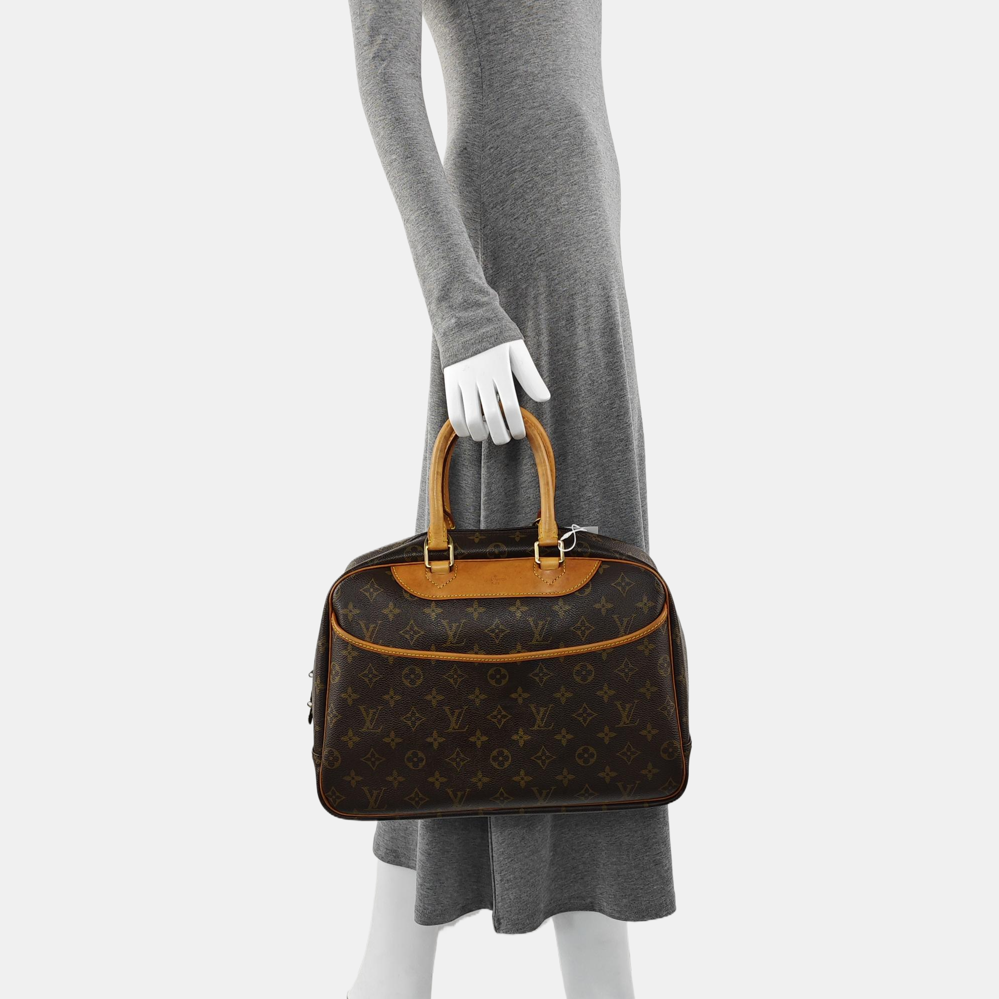 DEAUVILLE GM Monogram Coated Canvas Brown