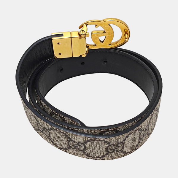 Coated Canvas Belt Brown