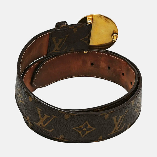 Coated Canvas Belt Brown