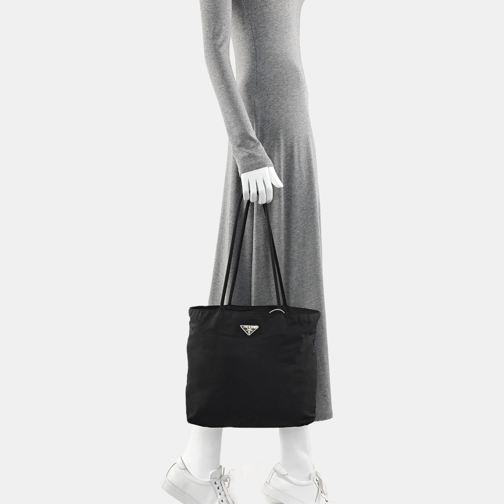 Nylon Tote Bag Black