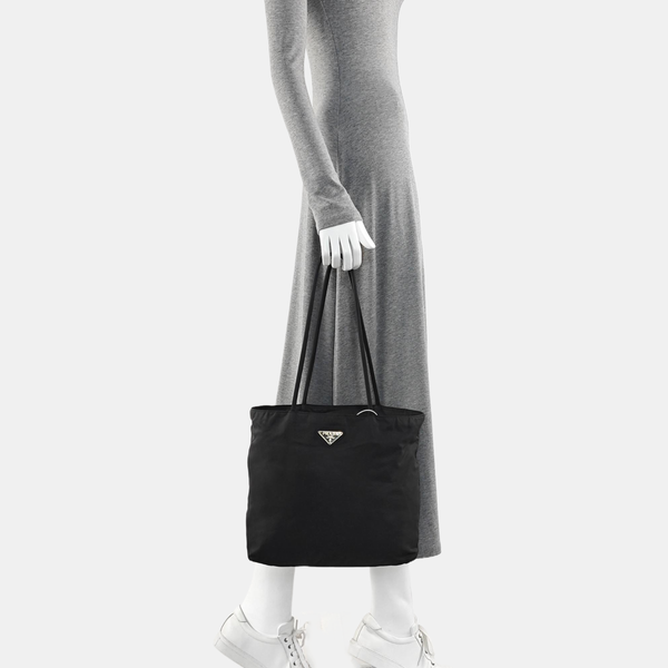 Nylon Tote Bag Black