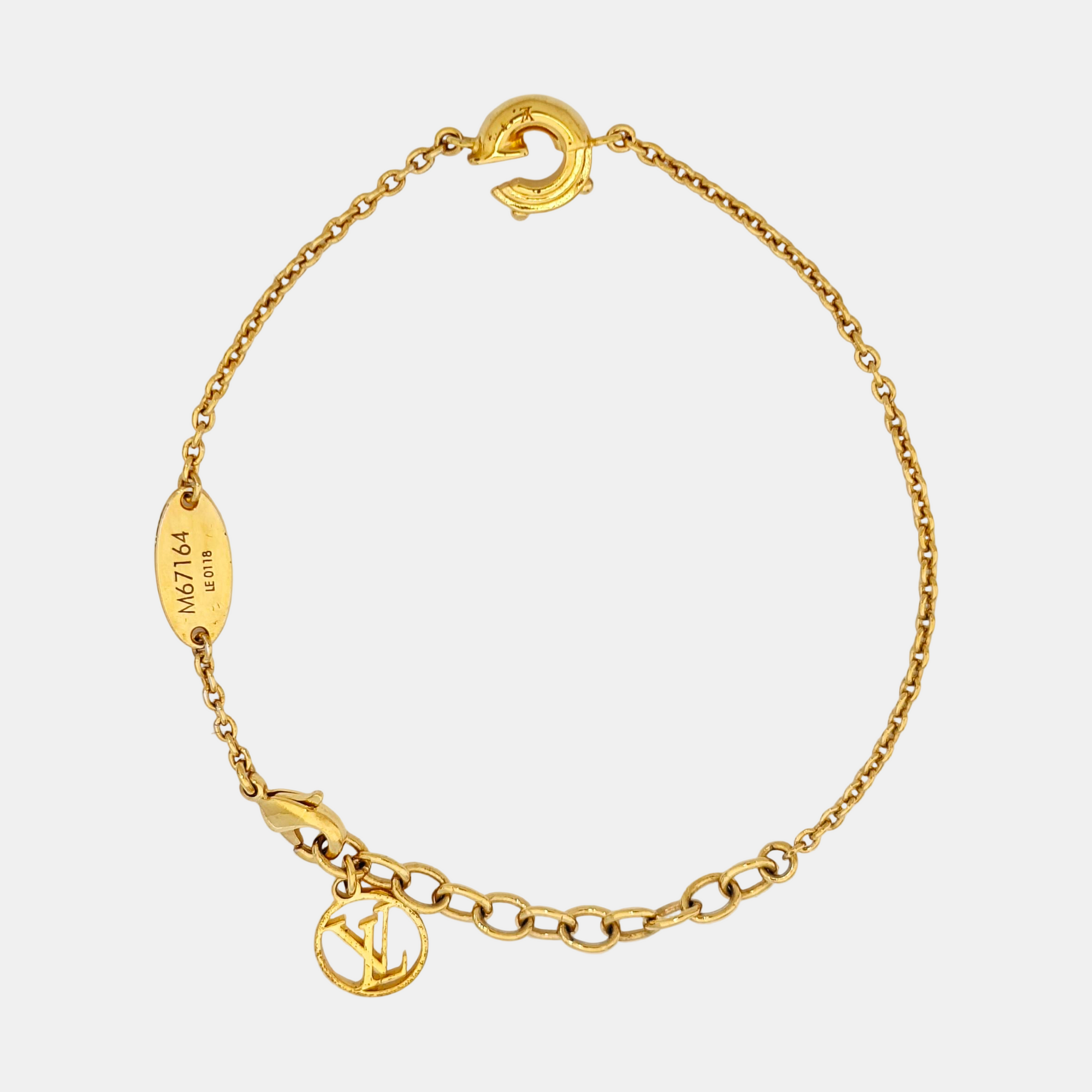 LV &amp; ME Metal Gold Bracelet